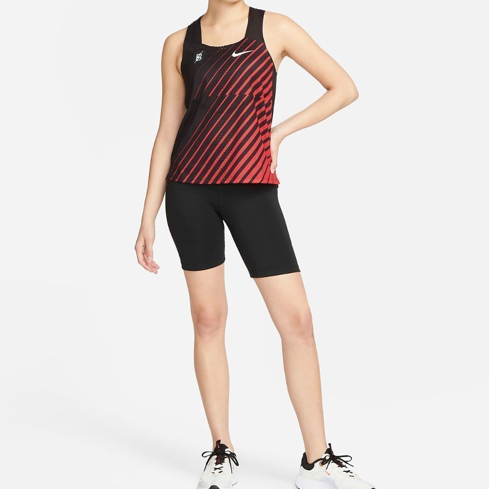 Nike Aeroswift Bowerman Track Club Running Tank Top Racing Singlet Black Red L - Picture 14 of 16